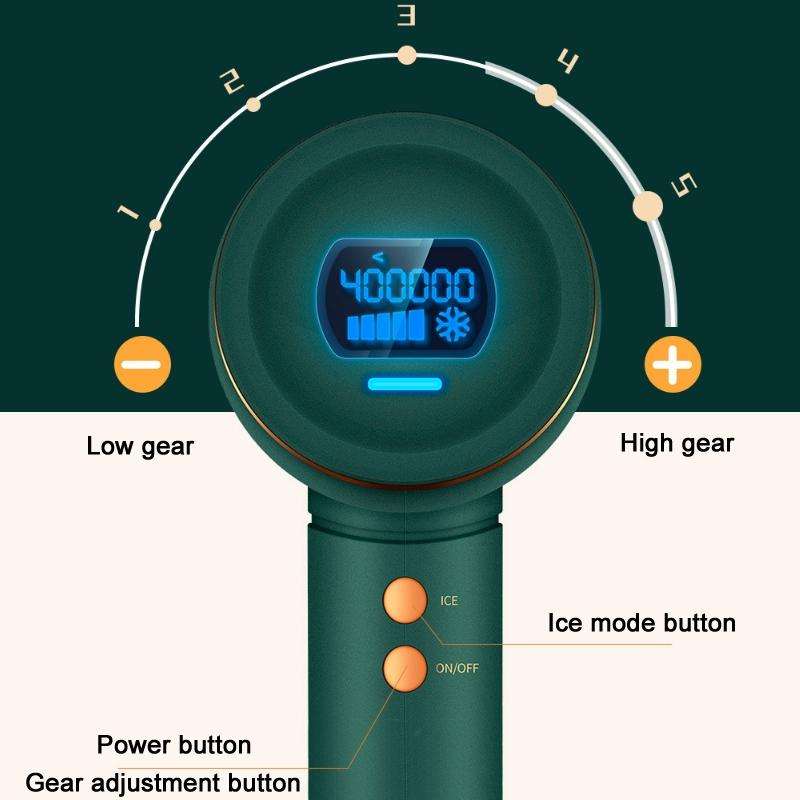Aimanfun Home IPL Laser Photon Rejuvenation Hair Removal Instrument, Plug: EU Plug(Ivory)