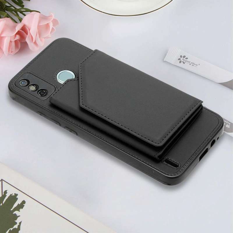 For Tecno Spark 6 Go / Go 2020 Skin Feel PU + TPU + PC Phone Case(Black)