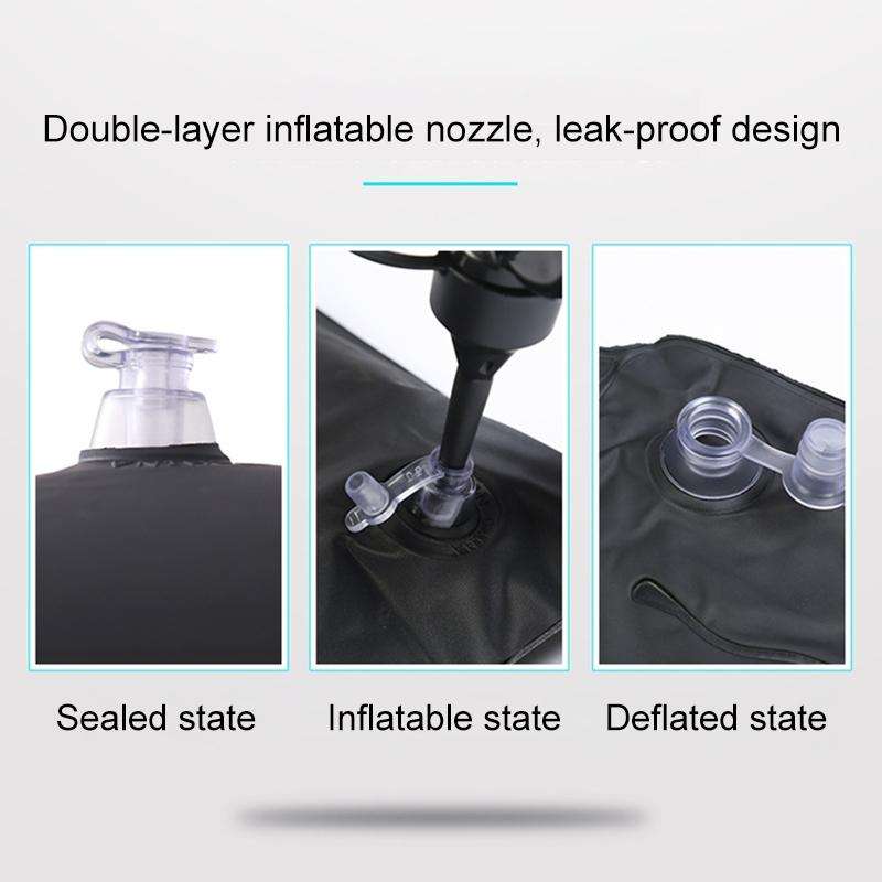 Universal Car Travel Inflatable Mattress Air Bed Camping Back Seat Couch, Size: 90 x 135cm(Grey)