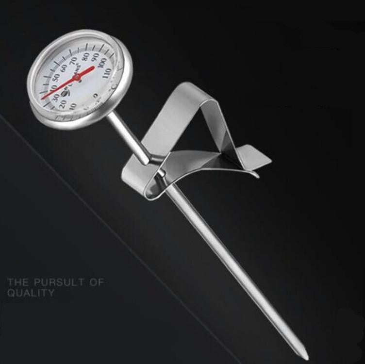 L-BEANS Stainless Steel Hand Made Coffee Thermometer Coffee Probe Water Temperature Meter, Style:...