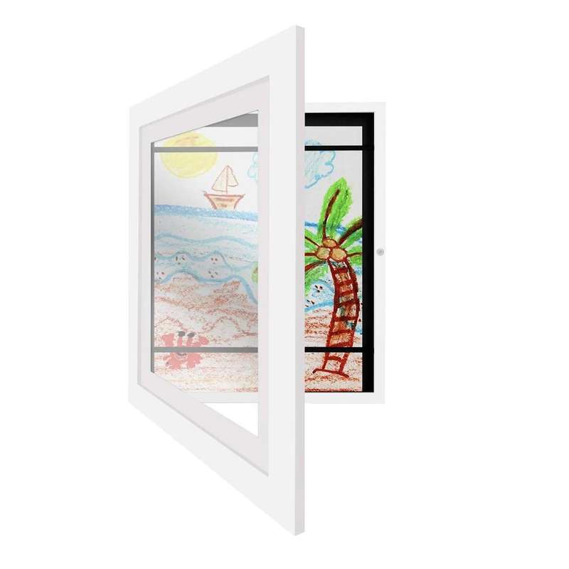 Wood Children Art Frames Magnetic Front Open Frametory for Poster Photo Drawing Paintings Picture...