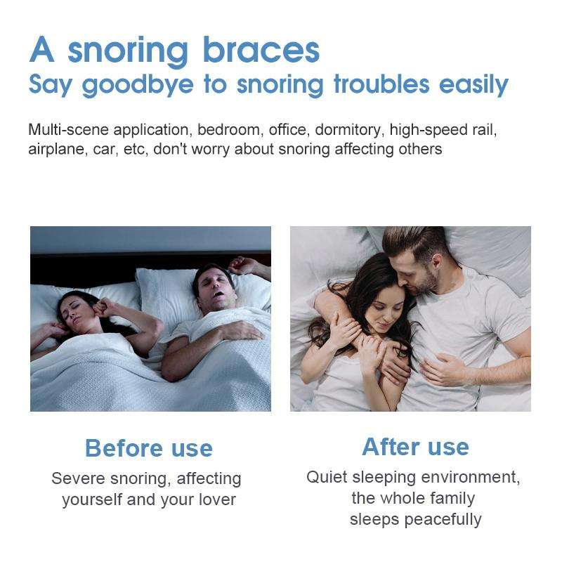 YJK100 Silicone + ABS Stop Snoring Device Anti Snore (Black)