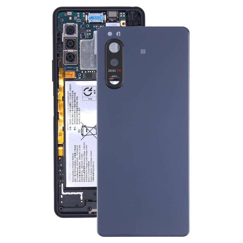 Battery Back Cover with Camera Lens Cover for Sony Xperia 5 II(Blue)