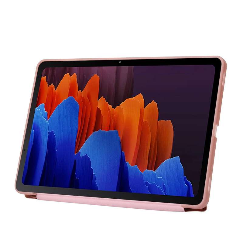 For Samsung Galaxy Tab S8+ / S7+ Deformation Silicone Leather Tablet Case(Dark Blue)
