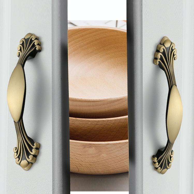 1006-128 Cabinet Wardrobe Door Handle Solid Copper Door Handle