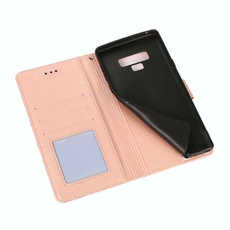 For Samsung Galaxy Note9 Skin Feel Embossed Sunflower Horizontal Flip Leather Case with Holder & ...