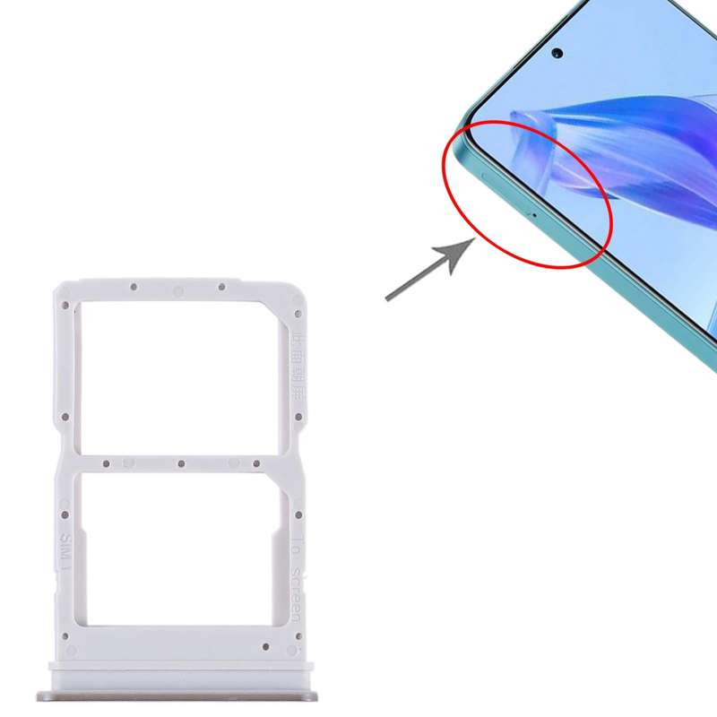 For Honor 90 Lite SIM + SIM Card Tray (Silver)