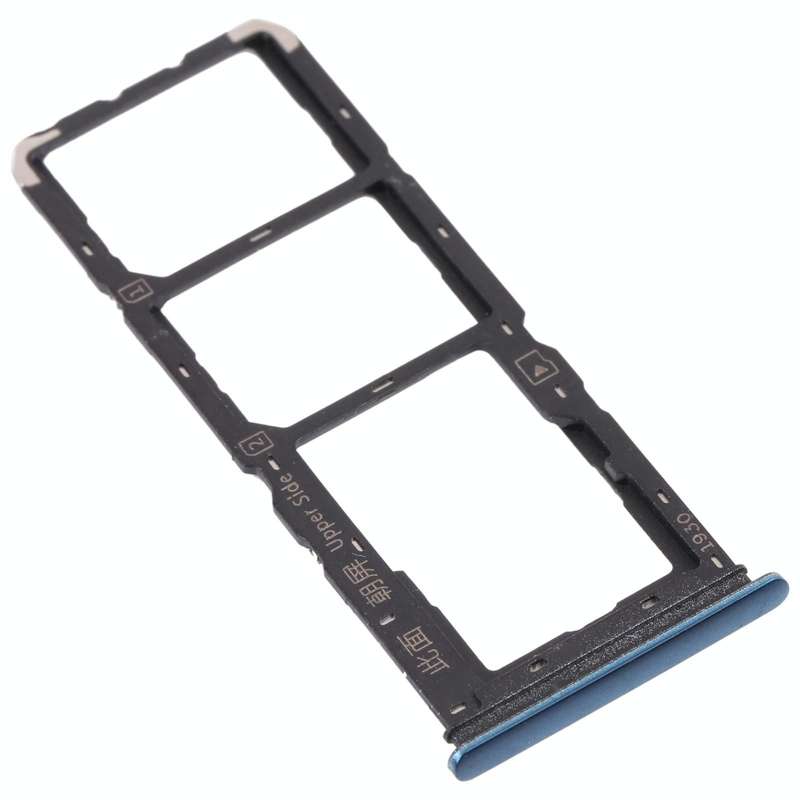 For vivo Y11s V2028 SIM Card Tray + SIM Card Tray + Micro SD Card Tray (Blue)