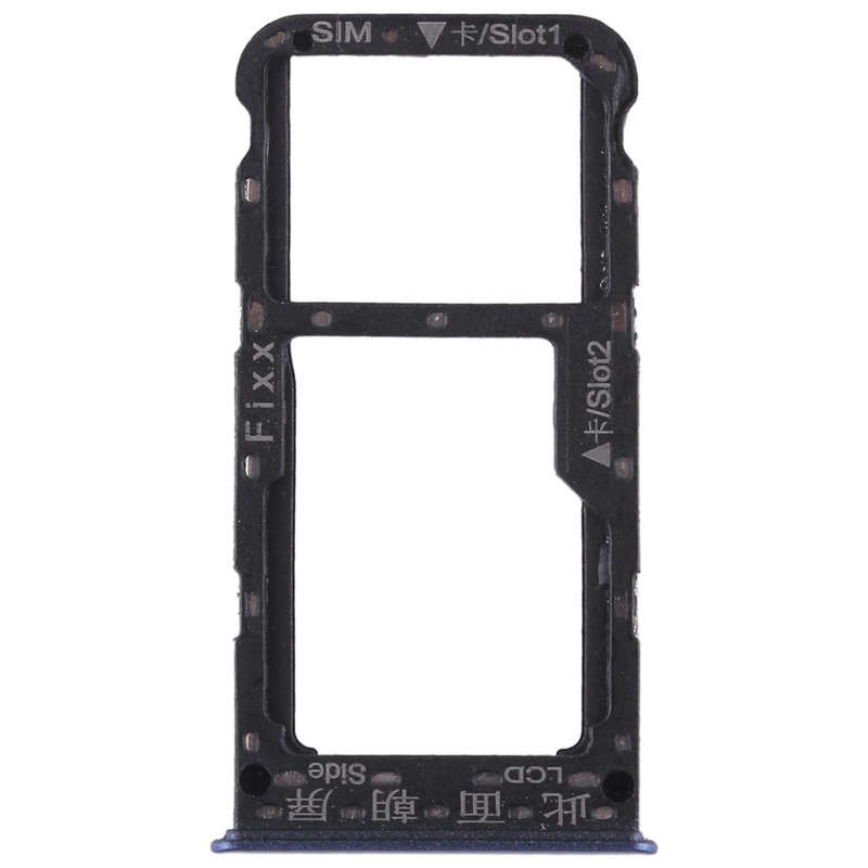 SIM Card Tray + SIM Card Tray / Micro SD Card for Huawei P smart (Enjoy 7S) (Blue)