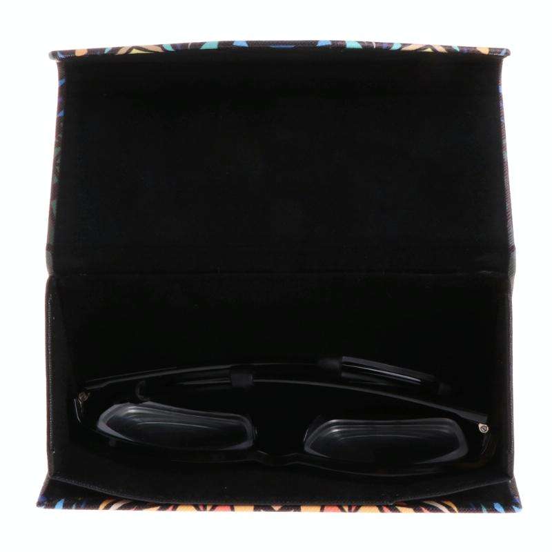 Foldable Triangle Animal Print Glasses Case Sunglasses Myopia Frame Case(Dog)
