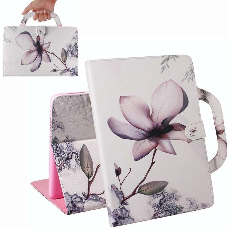 Magnolia Pattern Horizontal Flip Leather Case for Huawei MediaPad M5 Lite 10, with Holder & Card ...