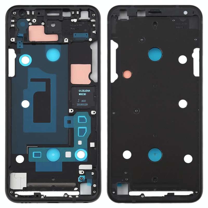 Front Housing LCD Frame Bezel Plate for LG Q7 / Q610 / Q7 Plus / Q725 / Q720 / Q7A / Q7 Alpha(Black)
