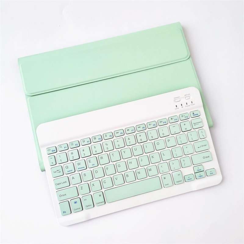 For Lenovo Pad Tab P11 11 inch TB-J606F LX110 Solid Color Detachable Square Keycap Bluetooth Keyb...
