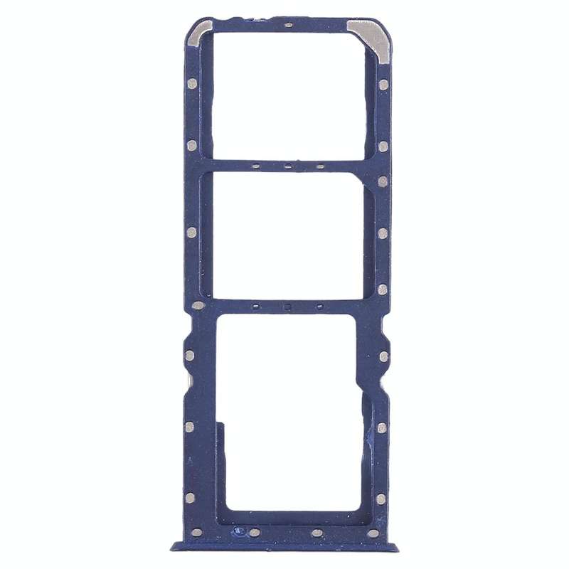 For OPPO A5 / A3s 2 x SIM Card Tray + Micro SD Card Tray (Blue)