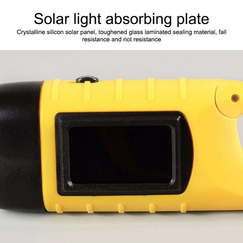 AOTU AT5503 Outdoor Solar Hand-Crank Power Emergency LED Flashlight(Army Green)