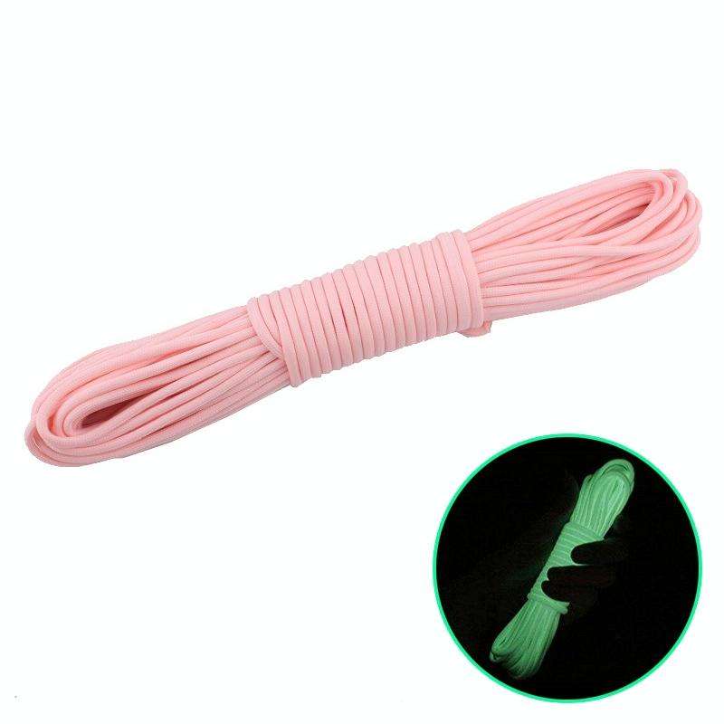 20m 9-Core Nylon+Polyester Full-light Outdoor Camping Tent Rescue Bundled Fluorescent Climbing Ro...
