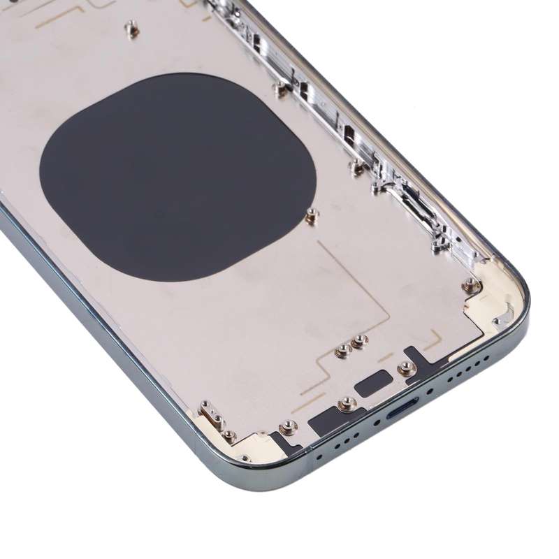 Electroplated Frame Back Housing Cover with Appearance Imitation of iP13 Pro for iPhone XR(Green)