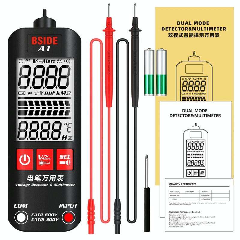 BSIDE A1 Dual Mode Smart Handheld High Precision Detection Electrician Voltage Multimeter Without...
