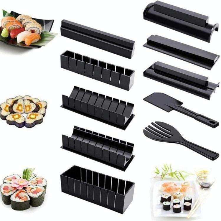 10 PCS/Set DIY Sushi Seaweed Rice Ball Making Mold