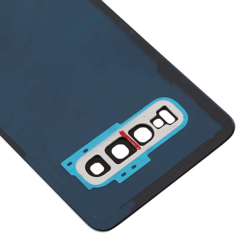 For Galaxy S10 Battery Back Cover with Camera Lens (White)
