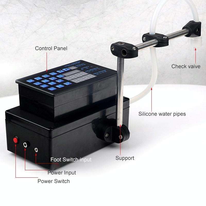 Electrical Liquid Filling Machine Digital Pump Bottled Water Filler, Heat Resistant Model Flow Ra...