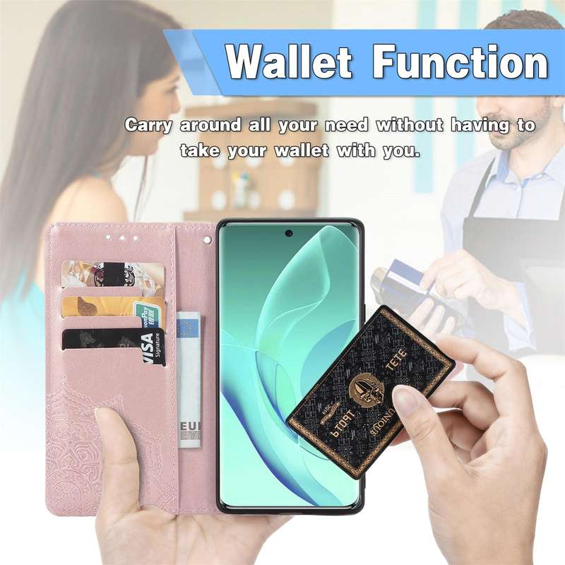 For ZTE Blade A31 Mandala Flower Embossed Horizontal Flip Leather Phone Case(Blue)