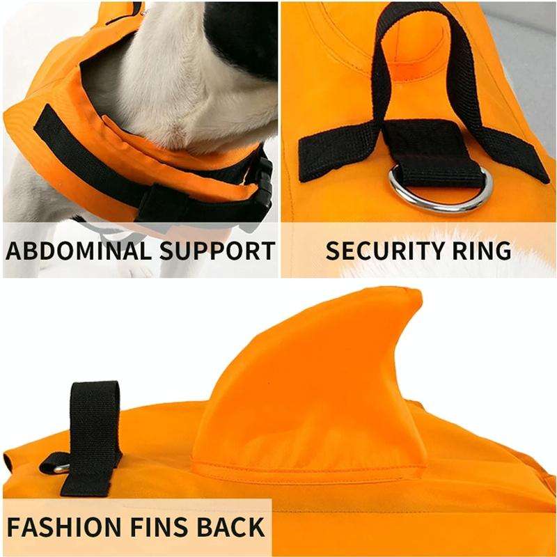Summer Pet Life Jacket Dog Safety Clothes Dogs Swimwear Pets Safety Swimming Suit, Size:XS(Blue)