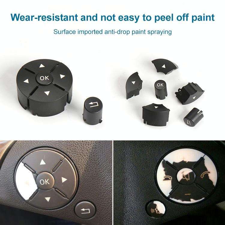 Car Left Side Steering Wheel Switch Buttons Panel for Mercedes-Benz W204 2007-2014, Left Driving(...