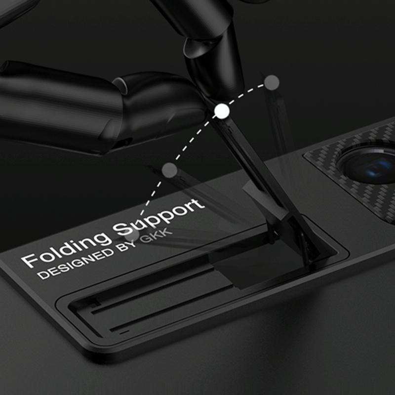 For Samsung Galaxy S21 Ultra 5G GKK Ultra-thin Shockproof Phone Case with Holder & Pen Slots & St...