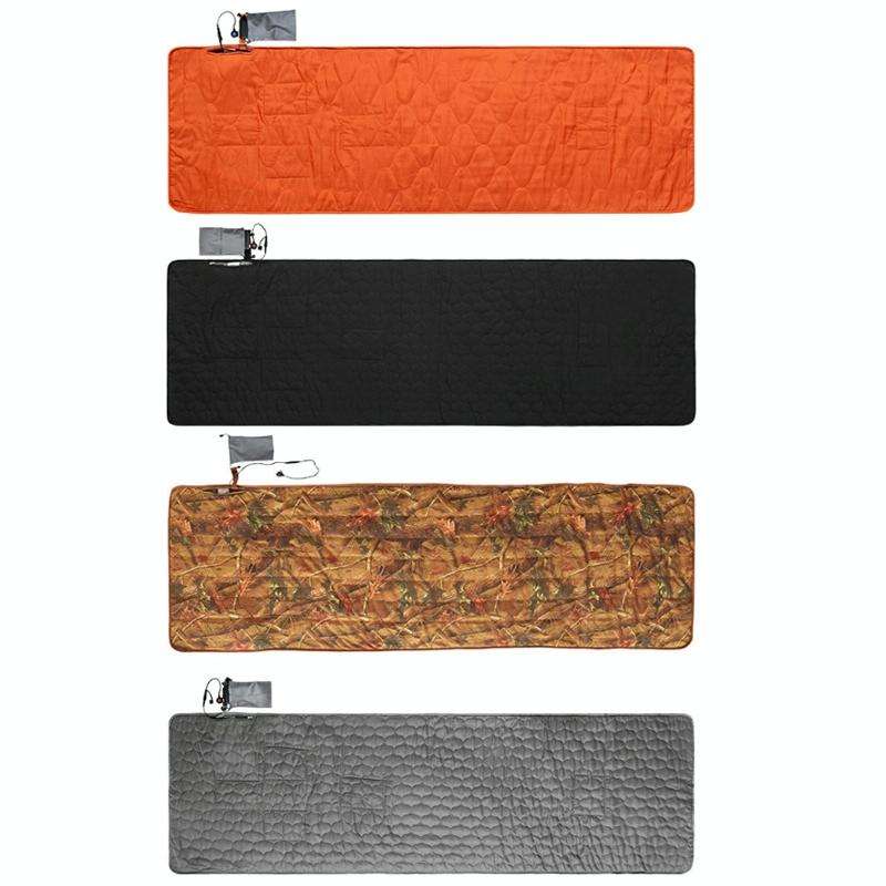 Winter Outdoor Camping Smart Portable Heating Sleeping Pad(Orange Red)