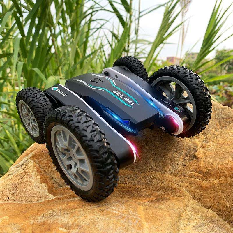 1:24 2.4G Flowering Stunt Car RC Double Deformation Remote Control Car Twisting Rotating Toy Car(...