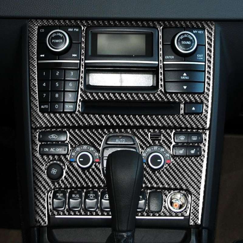 Car Carbon Fiber Control Panel Set B Decorative Sticker for Volvo XC90 2003-2014, Left and Right ...
