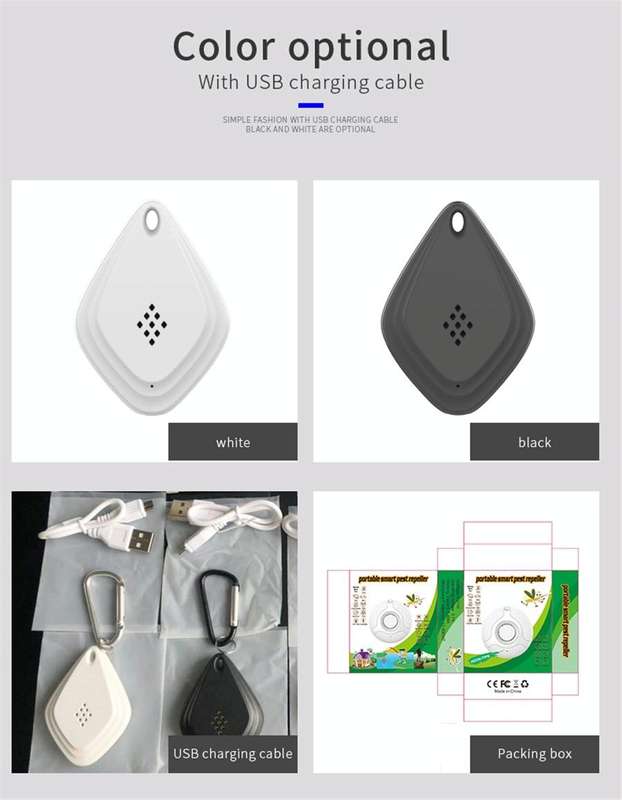 Outdoor Mosquito Repellent Portable Ultrasonic Insect Repellent Insecticide USB Charging Intellig...