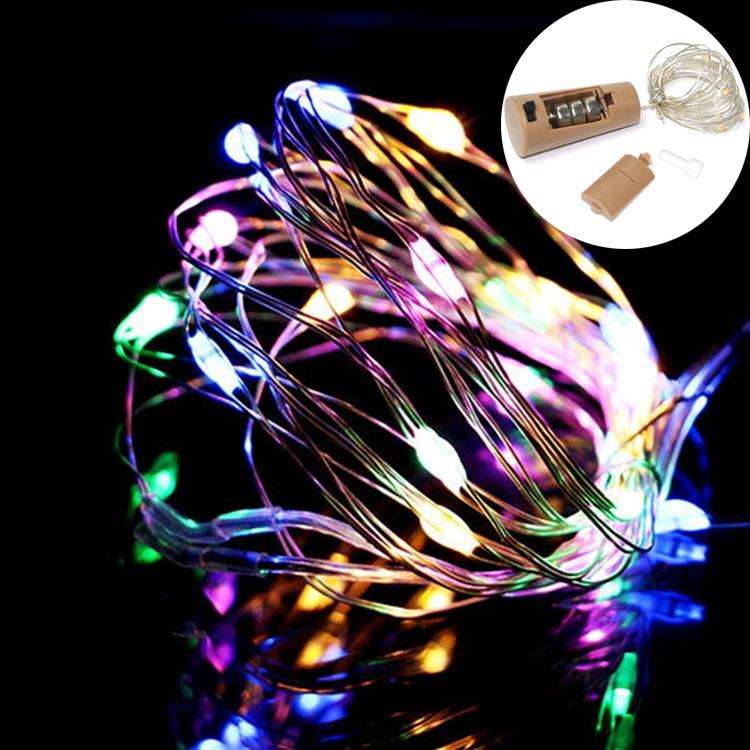 10 PCS LED Wine Bottle Cork Copper Wire String Light IP44 Waterproof Holiday Decoration Lamp, Sty...