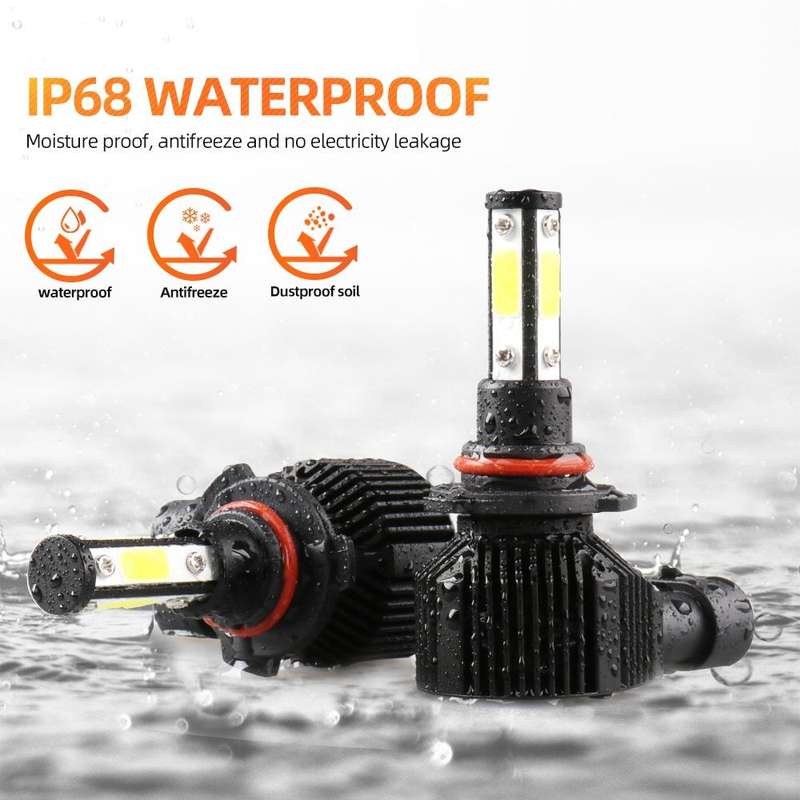 M6 9005 / HB3 / H10 2 PCS DC9-36V / 25W / 6000K / 2500LM IP68 Waterproof Car LED Headlight(Cold W...