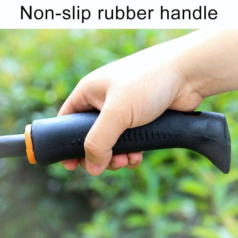 2 in 1 Cultivators Tool Gardening Planting Digging Non-slip Rubber Handle Iron Hoe Rake (Random C...