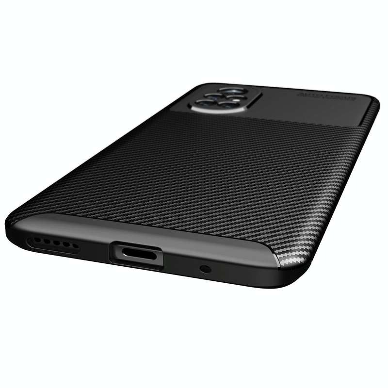 For Huawei nova 8 5G Carbon Fiber Texture Shockproof TPU Case(Blue)