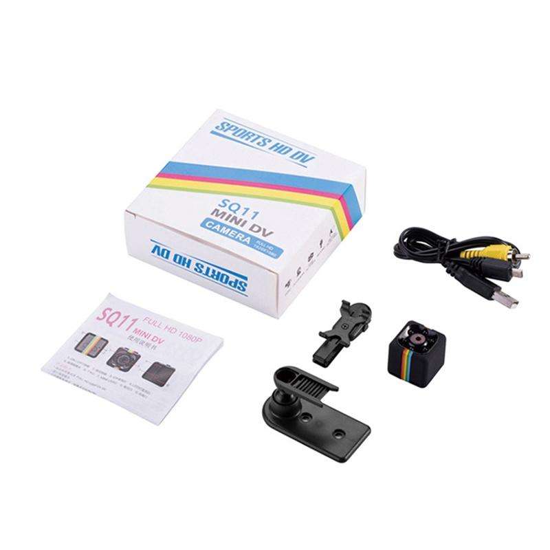 SQ11 Mini DV HD 960P 6 LEDs Sport Recorder Camera with Holder, Support Monitor Detection & IR Nig...