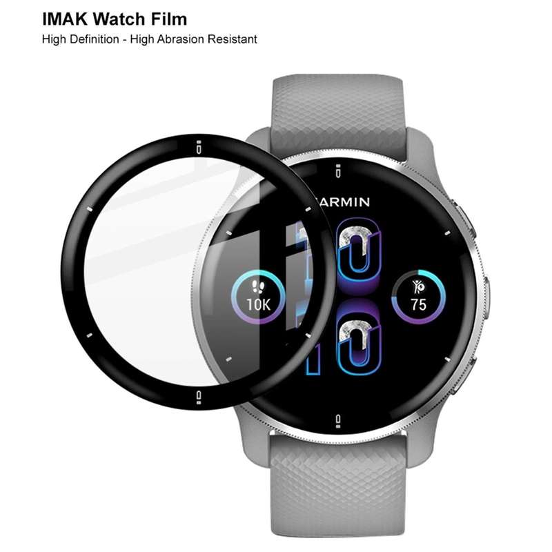For Garmin Venu 2 Plus IMAK HD High Transparent Wear-resistant Watch Screen Protective Film