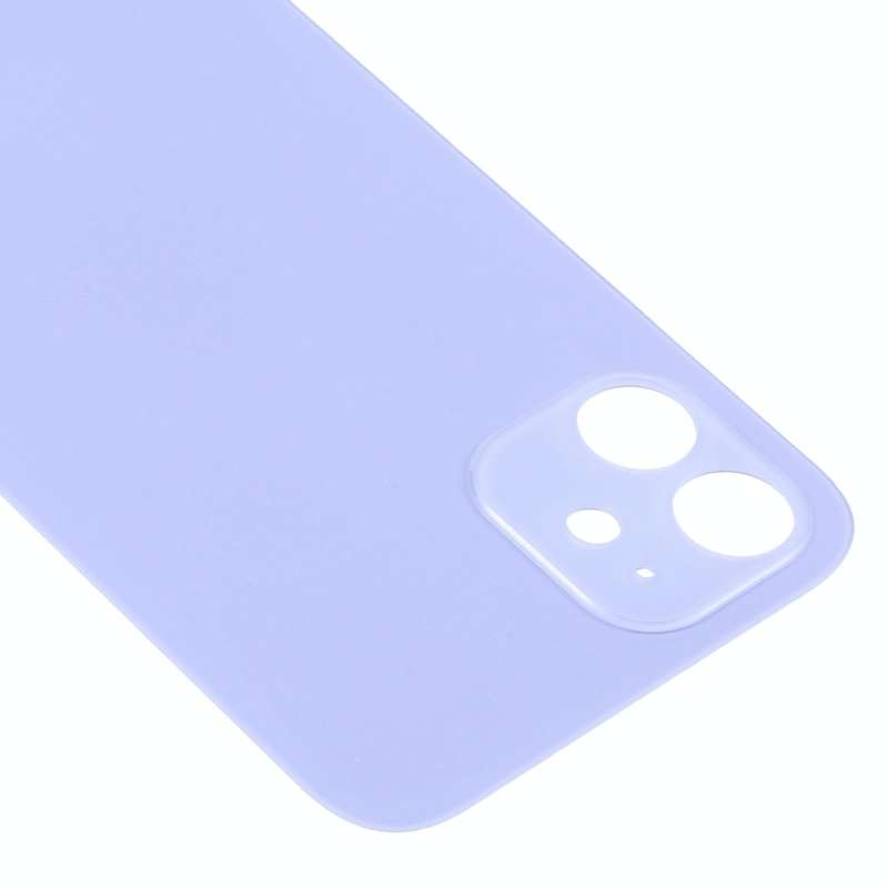 Easy Replacement Big Camera Hole Back Battery Cover for iPhone 12(Purple)