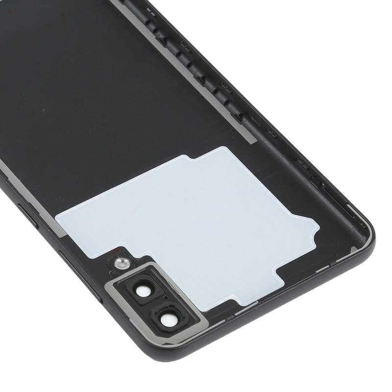 For Samsung Galaxy A02 Battery Back Cover with Camera Lens Cover (Black)