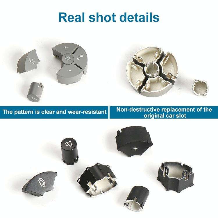 Car Left Side Steering Wheel Switch Buttons Panel for Mercedes-Benz W204 2007-2014, Left Driving(...
