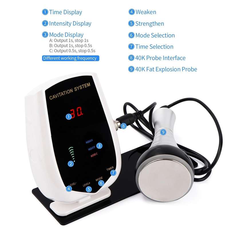 40K Cavitation Ultrasonic Body Slimming Machine Weight Loss Ultrasound Massager UK Plug
