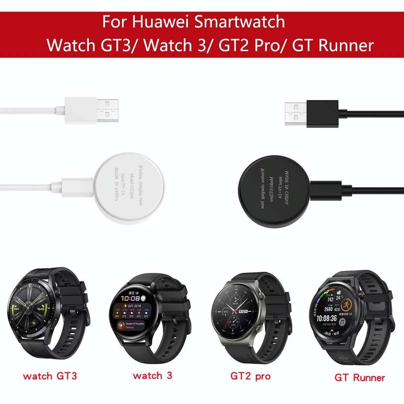 For Huawei Watch 3 Split Magnetic Charging Base(Black)