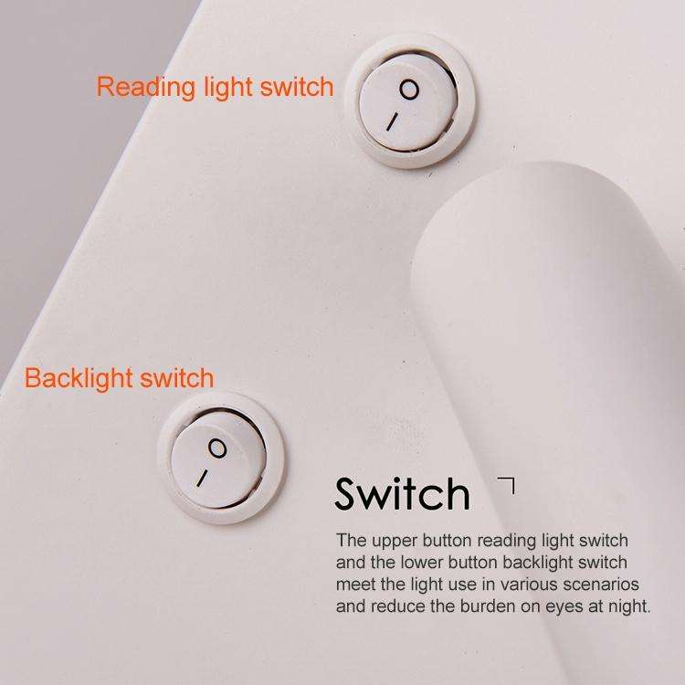 Left Wireless Wall Lamp USB 5V Charger Wall Lights Hotel Headboard Reading Lighting Spot Luminair...