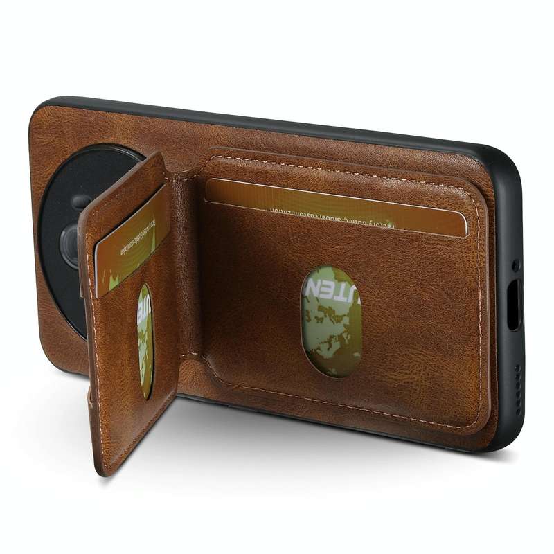 For Honor Magic6 Pro Suteni H02 Leather Wallet Stand Back Phone Case(Brown)