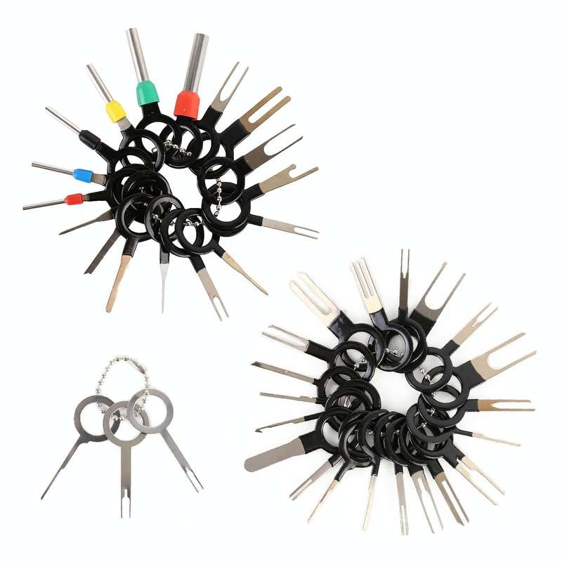 41 in 1 Car Plug Circuit Board Wire Harness Terminal Extraction Pick Connector Crimp Pin Back Nee...