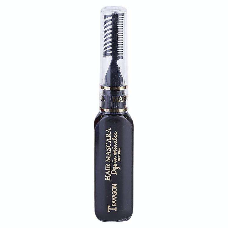 One-time Hair Temporary Color Hair Dye Non-toxic DIY Hair Color Mascara Dye Cream Hair(Black)