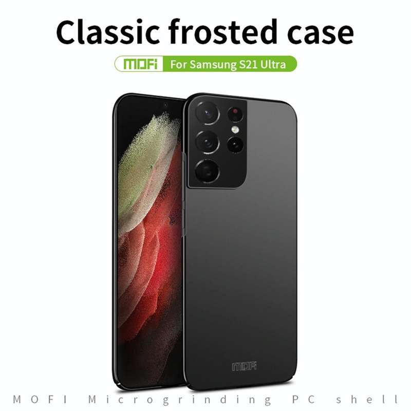 For Samsung Galaxy S21 Ultra 5G MOFI Frosted PC Ultra-thin Hard Case(Black)