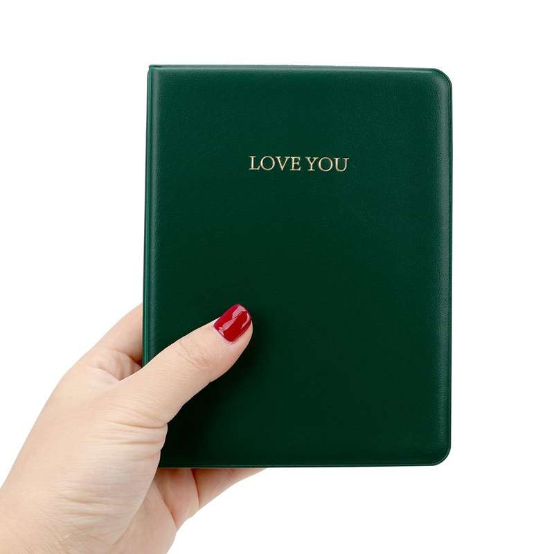 LOVEYOU Words Cover Standard Mini Photo Album Book, Specification:3 inch 64 Sheets(Pink)